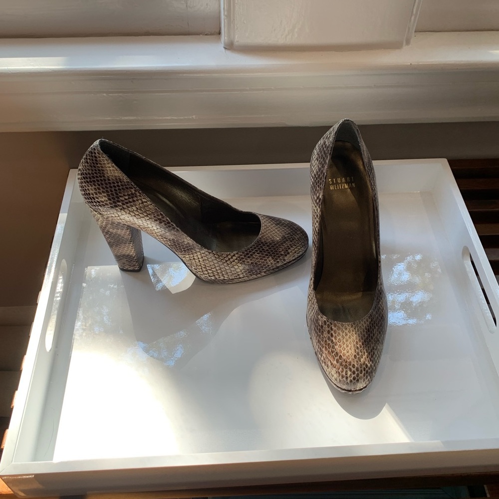Stuart Weitzman Python Heels - image 1